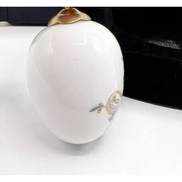 REUTTER Porzellan Rabbit Bunny Chick Porcelain Egg Ornament Easter Vintage 3.5" - Picture 6 of 12